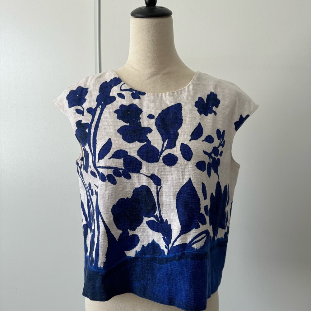 ZARA printed woven top